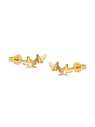 Symbols Triple Butterfly Goldplated