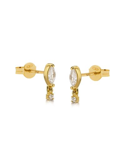 Symvols XL Hanging Zirconia Earstud Zelora